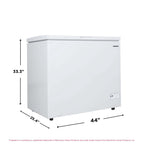 Frigidaire 10 Cu. ft. Chest Freezer, White Garage Ready Deep Freezer for Basement, Kitchen, Bulk Food Storage