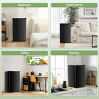 Mini Refrigerator With Internal Freezer, 3.2 Cu. Ft, Black, 17.5 x 17.7 x 31.5 in