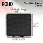 Roho Mosaic Wheelchair Air Cushion, Standard Cover, 18 x 16 Inches