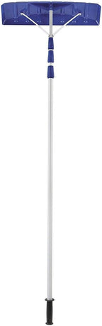 Snow Joe Telescoping Roof Rake, Extendable Leaf & Snow Shovel with Poly Blade, 25 Inch Wide, RJ204M