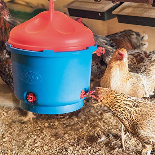 Premier 1 All-Season Heated Poultry Waterer for Chickens & Ducks – 3 Gallon