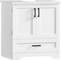 24"Pedestal Sink Storage Cabinet with 2 Doors & 1 Drawer