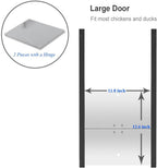 JVR Automatic Chicken Coop Door, Timer, Anti-Pinch, Aluminum Predator Proof