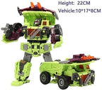 NBK Deformation Oversize Toys Robot Devastator Engineering Combiner 6 in 1 Action Figure Car Truck Model Gift for Kids Boys (Green)