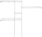 ClosetMaid Wire Closet Organizer System, Adjustable from 5 to 8 Ft., with Shelves, Hardware, Durable Steel, Fixed Mount Installation, White