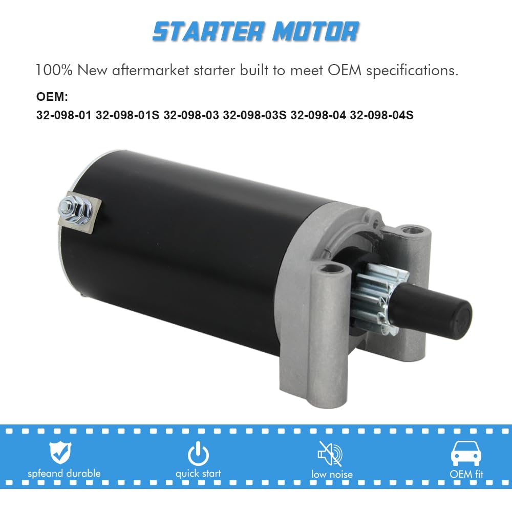1999-1140051 Kohler Starter 7000 Series Starter Motor Replacement Compatible with Cub Cadet Kohler LT1045 LT1050 GT1554 I1046 LTX-1050 LTX-1046 XT1