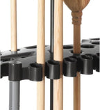 Rubbermaid Garage Tool Tower Rack Easy to Assemble Wheeled Organizes up to 40 Long-Handled Tools/Rakes/Brooms/Shovels in Home/House/Outdoor/Shed Black