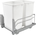 Rev-A-Shelf Double Pullout Trash Can w/Soft-Close Slides, 14.5" Min Opening