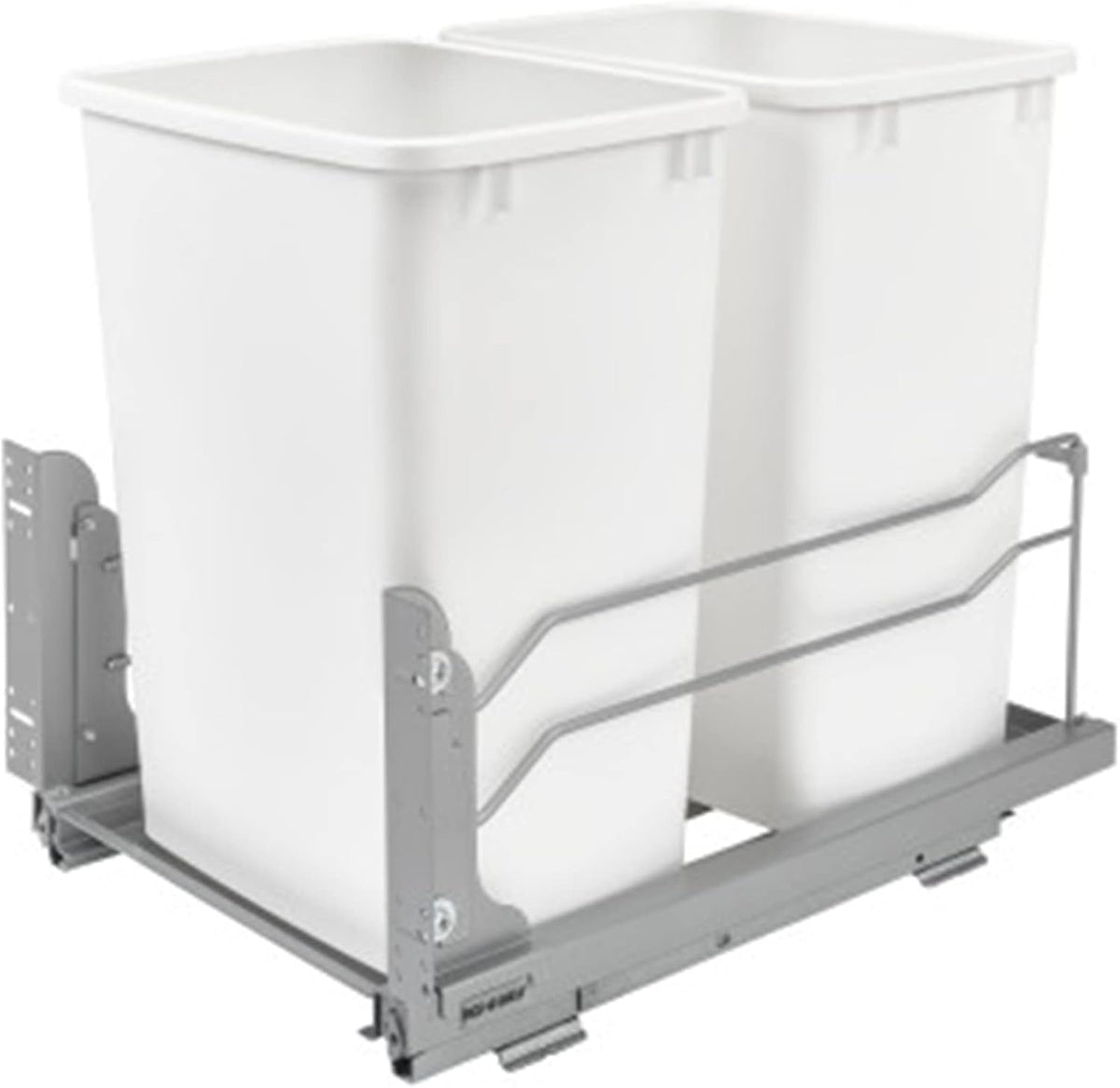 Rev-A-Shelf Double Pullout Trash Can w/Soft-Close Slides, 14.5" Min Opening