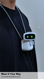 EMOPET Aibi Pocket Pet - Wearable Robot | ChatGPT Powered AI Companion with Voice Commands, Emotional Interaction, Singing & Dancing | Magnetically