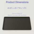 Dog Crate Tray Replacement,46.8-Inch Reinforced Chew-Resistant Pan