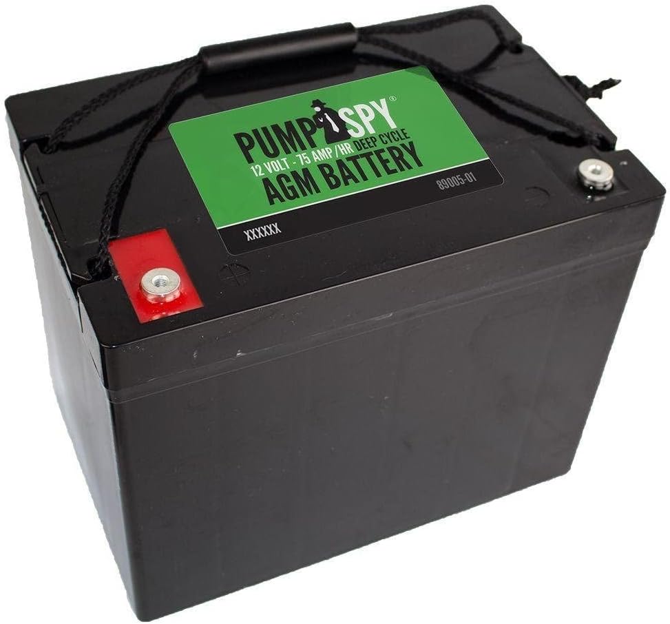 12V 75Ah AGM Battery for Sump Pumps, Maintenance-Free