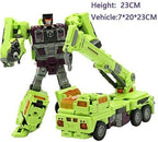 NBK Deformation Oversize Toys Robot Devastator Engineering Combiner 6 in 1 Action Figure Car Truck Model Gift for Kids Boys (Green)