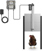 JVR Automatic Chicken Coop Door, Timer, Anti-Pinch, Aluminum Predator Proof