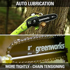 Greenworks 24V 8" Polesaw, 2.0Ah Battery and Charger Included
