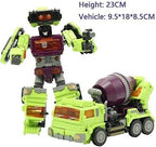 NBK Deformation Oversize Toys Robot Devastator Engineering Combiner 6 in 1 Action Figure Car Truck Model Gift for Kids Boys (Green)
