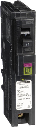 Square D by Schneider Electric Square D - HOM115PDFC Homeline Plug-On Neutral 15 Amp Single-Pole Dual Function (CAFCI and GFCI) Circuit Breaker