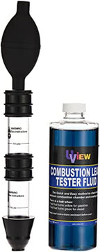 UView 560000 Automotive Combustion Leak Test Kit for Cylinder and Gaskets Heads and Gas/Diesel Engine Block Leaks, Dual-Chamber Tester Filters