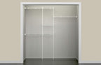 ClosetMaid Wire Closet Organizer System, Adjustable from 5 to 8 Ft., with Shelves, Hardware, Durable Steel, Fixed Mount Installation, White