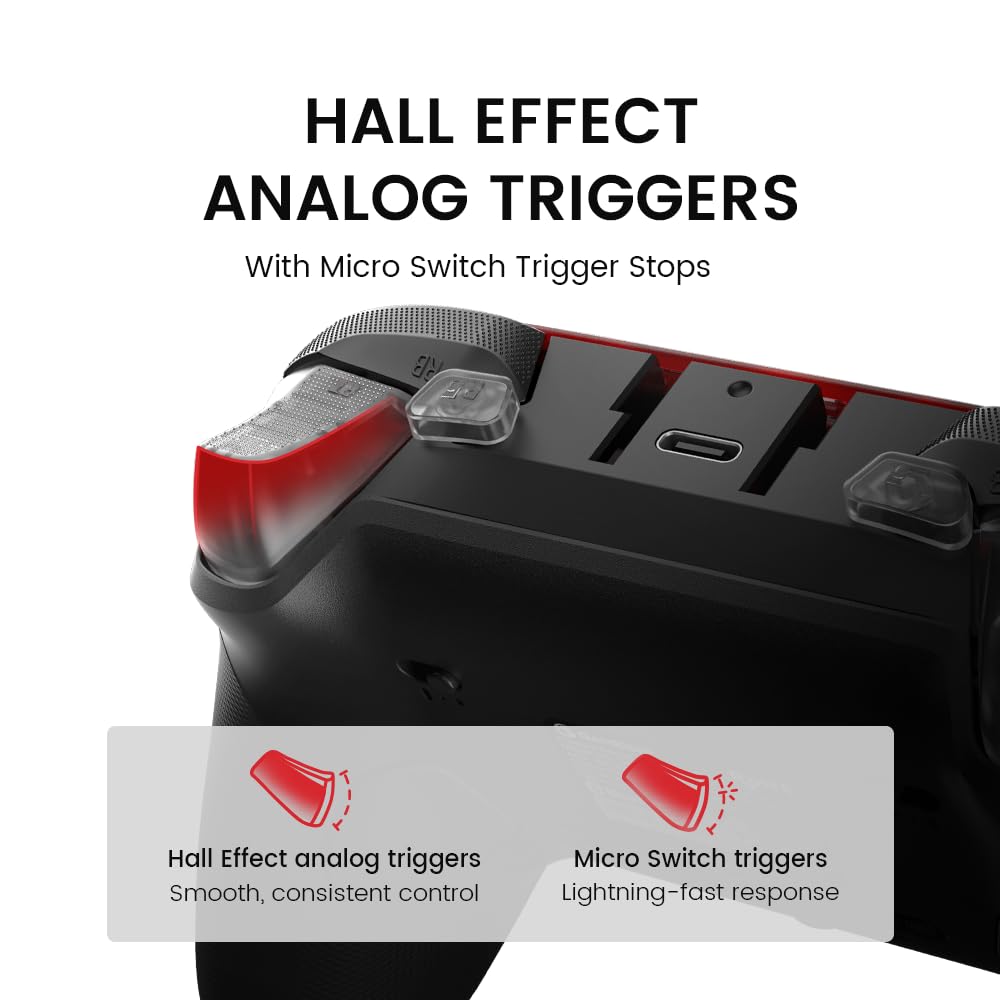 GameSir G7 Pro Wired Controller for Xbox Series X|S, Xbox One, Wireless Gamepad for PC&Android with TMR Sticks, Hall Effect Analog Triggers, 1000Hz