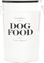 Harry Barker Bon Chien Dog Food Storage Canister – Large 11 gallon, Airtight Stainless Steel Pet Food Container, Stylish Kitchen Counter Dog Kibble