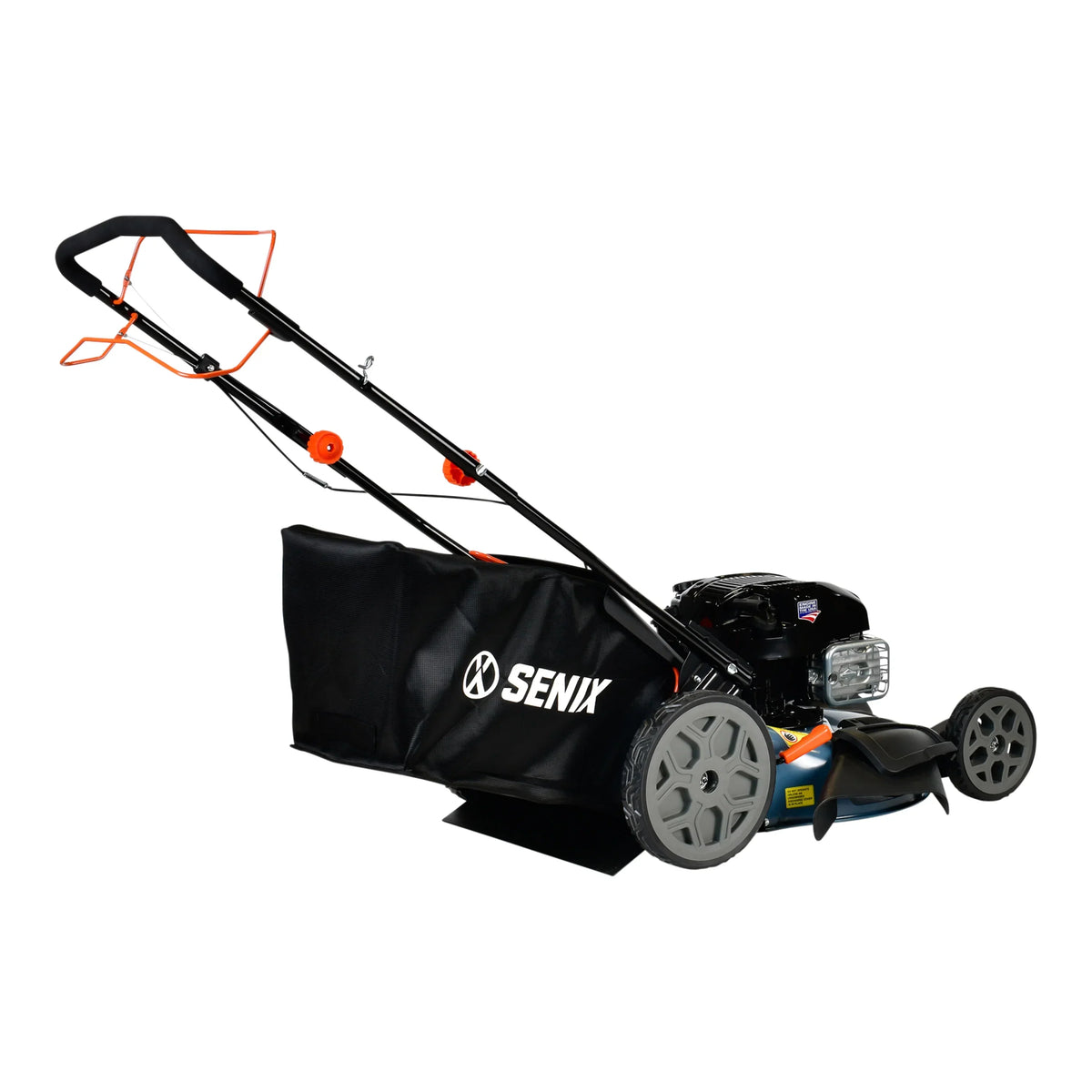 SENIX 22-Inch 163 cc 4-Cycle Gas RWD Self-Propelled Lawn Mower With 11-In Rear Wheels - LSSG-H1