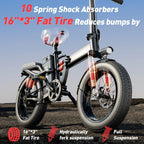Tomofree Folding Electric Bike For Adults, 1200W, 48V 20Ah, 16 x 3in Tire, 330lbs, Black - T1