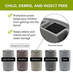 Good Ideas Impressions Downton Rain Saver Rain Barrel, 50 Gallon, Dark Granite - IMP-D50-DAR