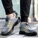 Unisex Steel Toe Shoes Closure System Laceless