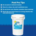 In The Swim 1 Inch Stabilized Chlorine Tablets for Sanitizing Swimming Pools - Fast Dissolving - 90% Available Chlorine - Tri-Chlor - 25 Pounds