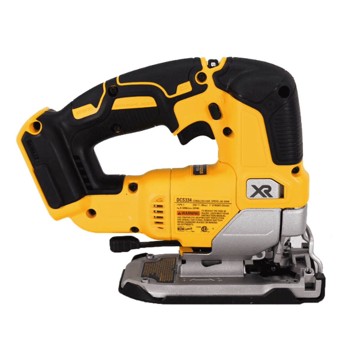 DEWALT 20V MAX XR Brushless Cordless Jigsaw (DCS334B) – 3,200 SPM, 4-Position Orbital Action, LED Light, Tool Only