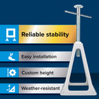 Camco Aluminum Stack Jacks, Stabilize, Position and Level Your RV, Trailer or Camper - 4 pack (44560)