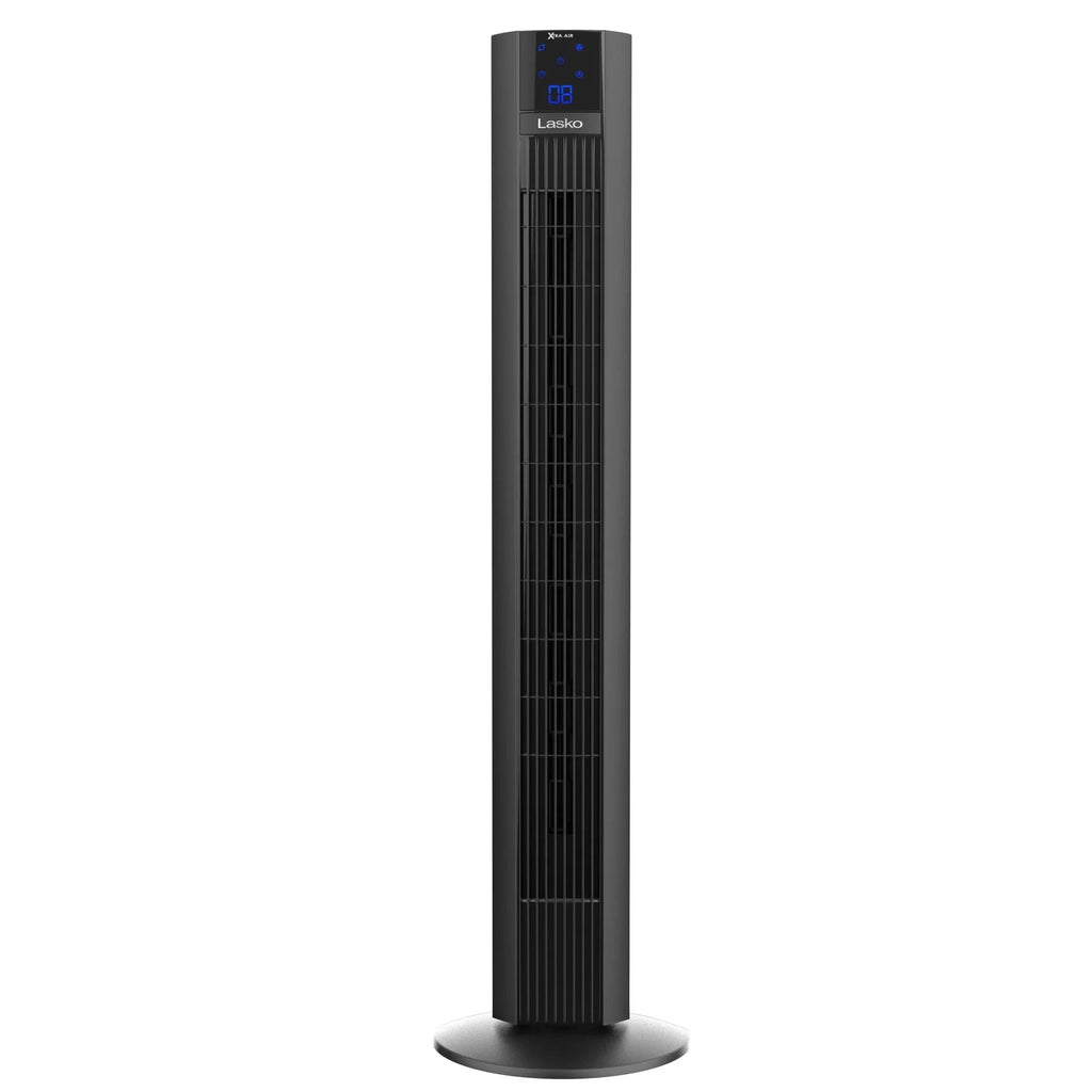 Lasko Xtra Air 48in 4-Speed Oscillating Remote Controlled Tower Fan, Black - T48336