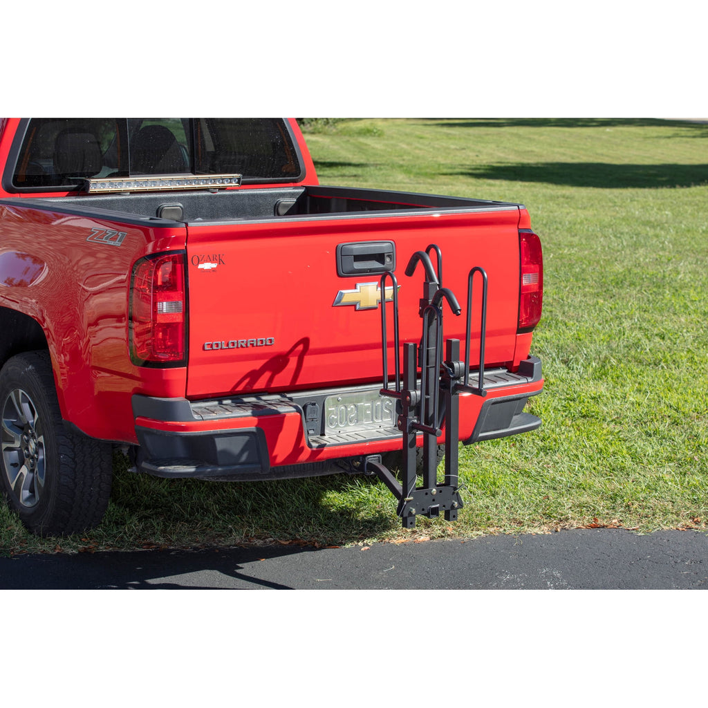 Hyper Tough 80 lbs. Capacity Foldable Hitch-Mount Platform 2-Bike Car Rack 10104071