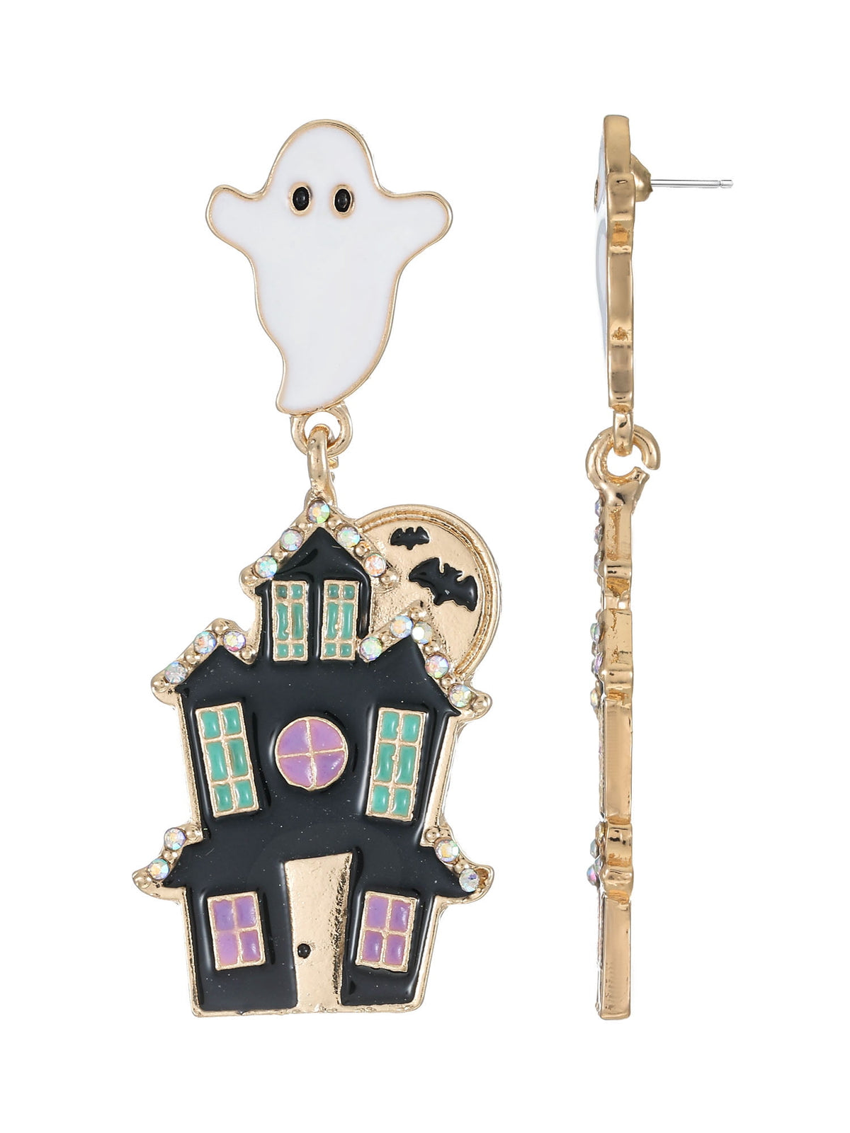 Way to Celebrate Light-up Jack-O-Lantern Halloween Earrings, 1 Pair