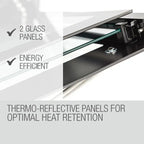 EuroChef Built-In Electric Wall Oven, 60cm, 70L, 8 Cooking Functions - OE708B