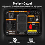 Maxpeedingrods 2350W Portable Generator, Gasoline Powered, Quiet Home RV Power Supply, Ultralight Inverter Generator