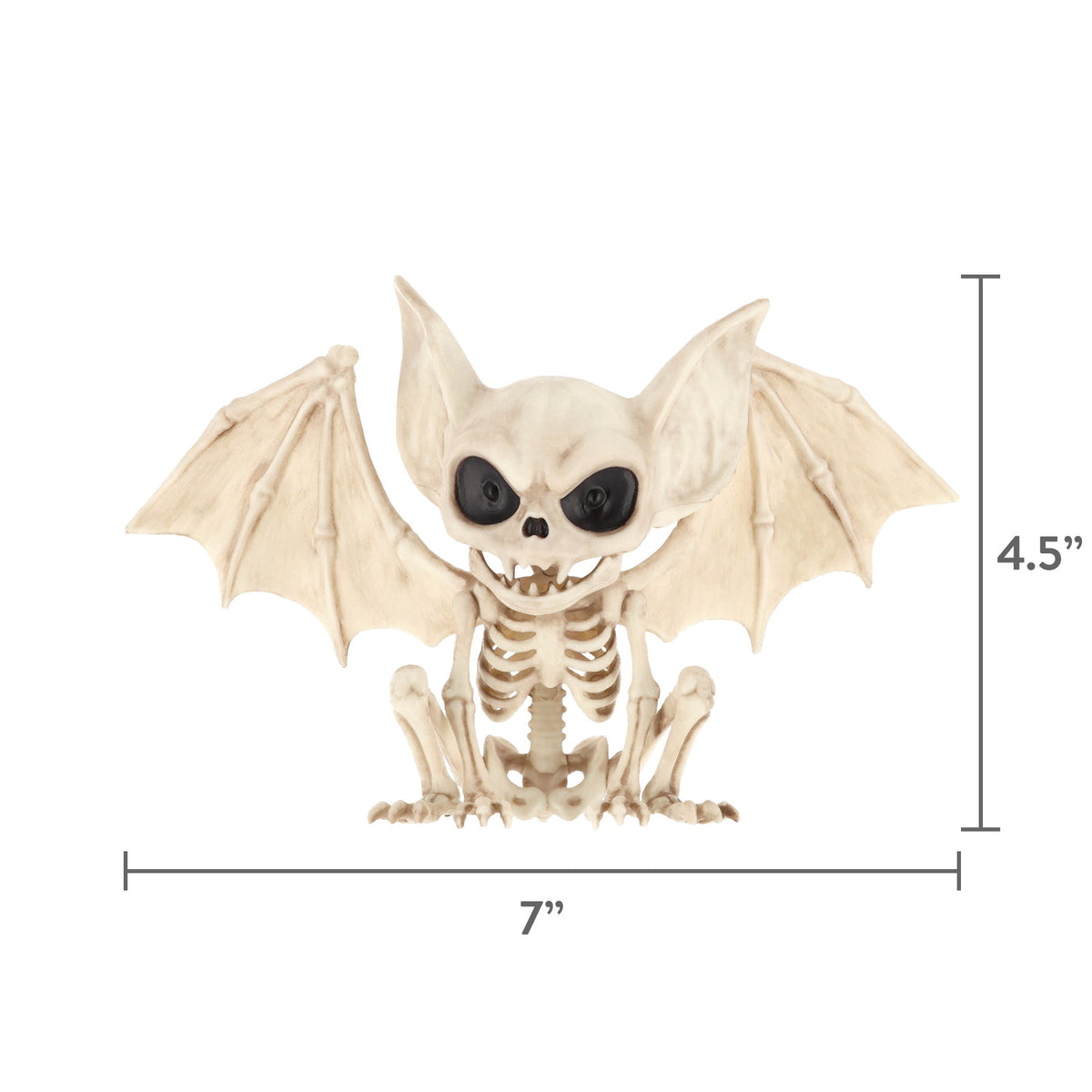 Faux Skeleton Vampire Bat Decoration, 4.6", Halloween by Way To Celebrate