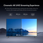 onn 4K Plus Streaming Device, Google TV - Ultra-fast Streaming, Stunning 4K UHD, 16GB Storage, 2GB RAM, Dolby Vision & Atmos, Remote with Voice