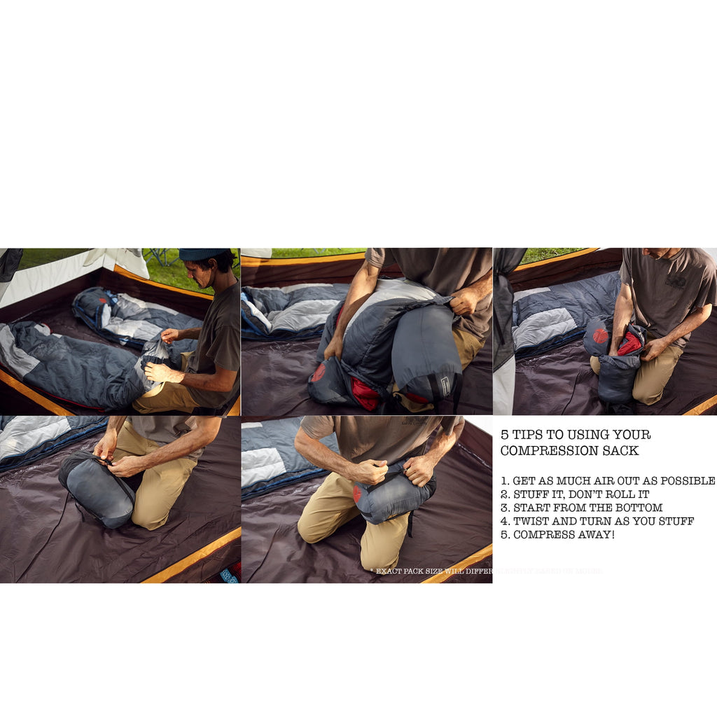 OmniCore Designs (-10F to 10F) Mummy Sleeping Bag, Sizes (Reg & Tall), Multi-Down Fill (650-Fill-Power-Down + StratusLoft) with Compression and Stuff