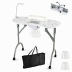 LDAILY Portable Nail Table With Electric Dust Collector