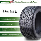 WANDA 22X10-14 Lawn Mower Tractor Cart Turf Tires 4 Ply 22x10x14 -Set 2-13216