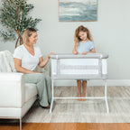 Baby Delight Beside Me Serenity Bassinet and Bedside Sleeper, Pebble Grey