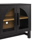 Better Homes & Gardens Juliet Arch TV Stand for TVs up to 65 in, Black Wood Finish
