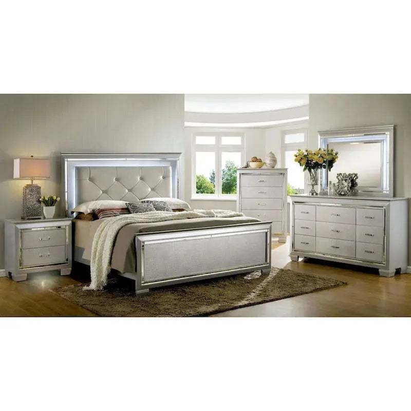 Furniture Of America 9-Drawer Wood Dresser With Mirror - Ruff Crocodile