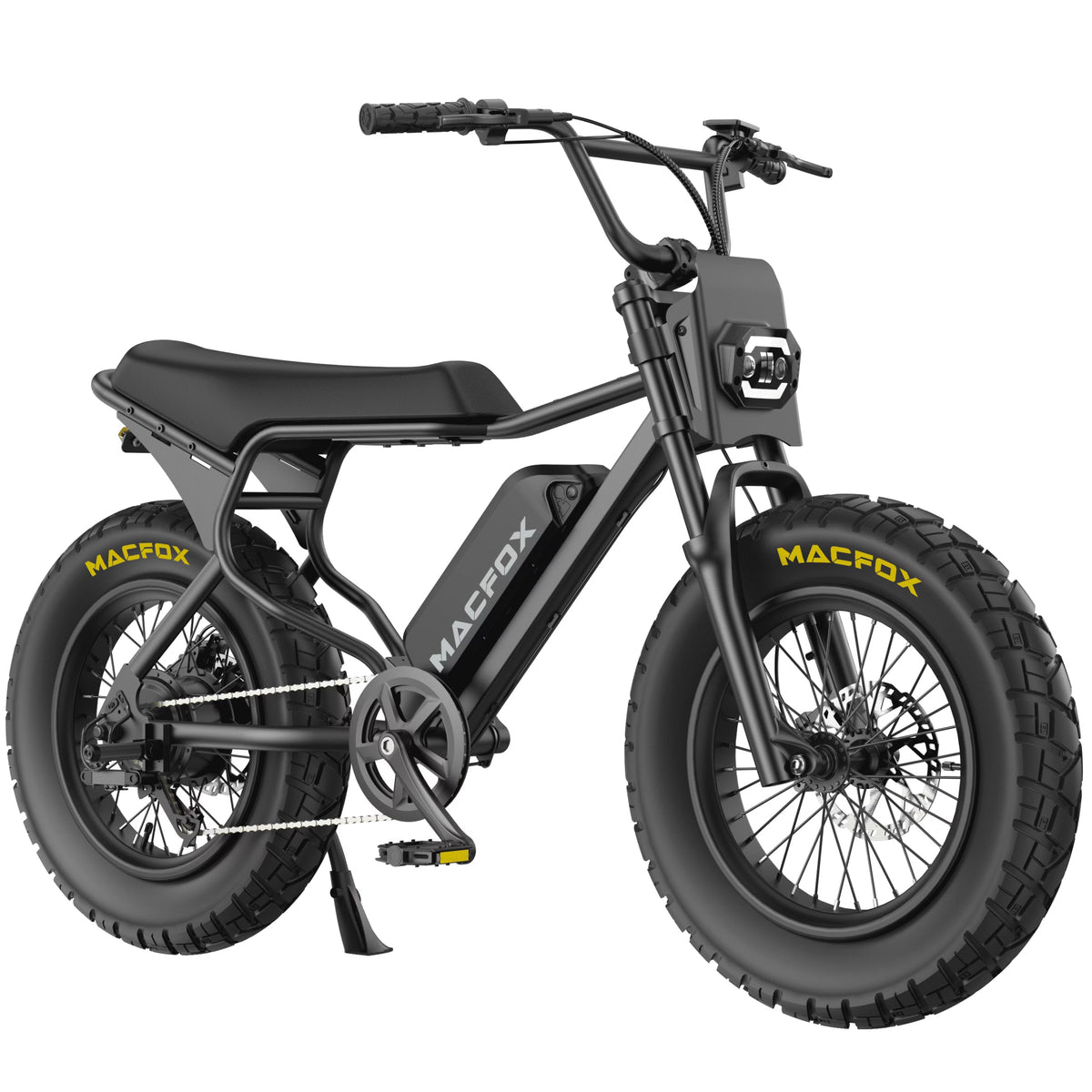 MACFOX Adult Electric Bike, 750W, 25 MPH, 48V 13Ah Removable Battery, 35-Mile Range, 20x4.5in Front And 20x5.0in Rear Tires - X7