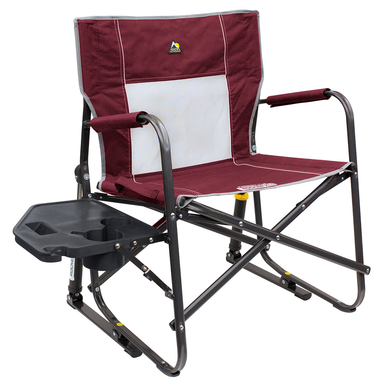 GCI Outdoor Freestyle Rocker XL Folding Rocking Chair With Side Table - Freestyle Rocker XL