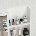LED Vanity Desk Set With Illuminated Mirror, Stool, 39.4in Wide - White