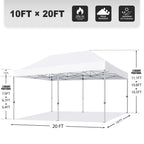 Eurmax Canopy 10' x 20' Violet Pop-up Outdoor Canopy, Heavy Duty Roller Bag