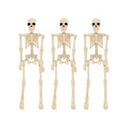 Mini Faux Posable Skeletons, 8", 3 Count, Halloween by Way To Celebrate